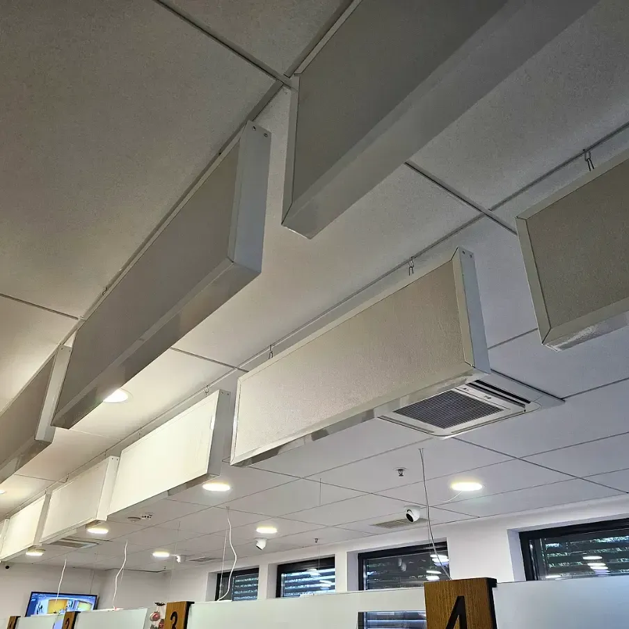 Acoustic Enhancement for a Busy Reception Room