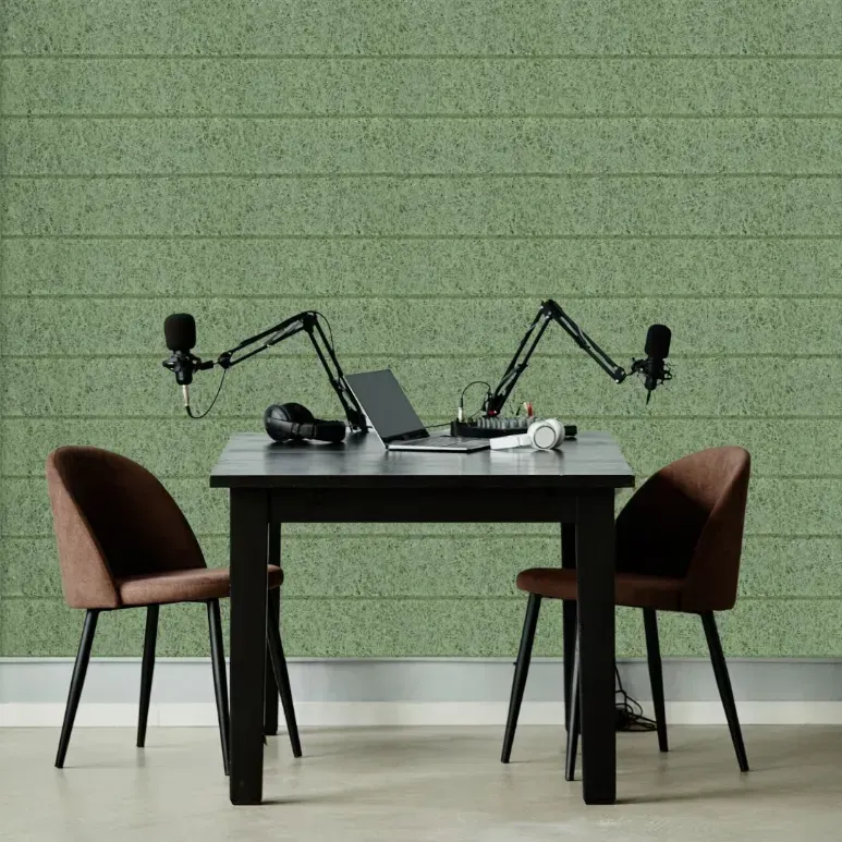 Vertical Lines - Wood Wool Acoustic Panel