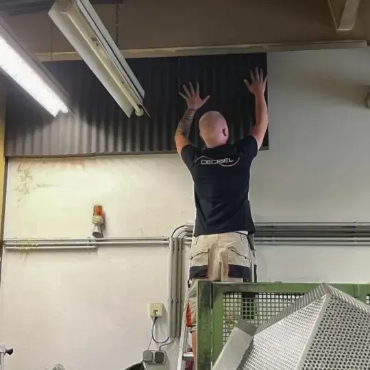 Soundproofing in a production plant, Salzburg