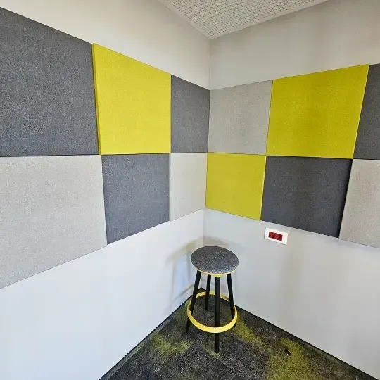 Comprehensive Acoustic Treatment for a Bank Office