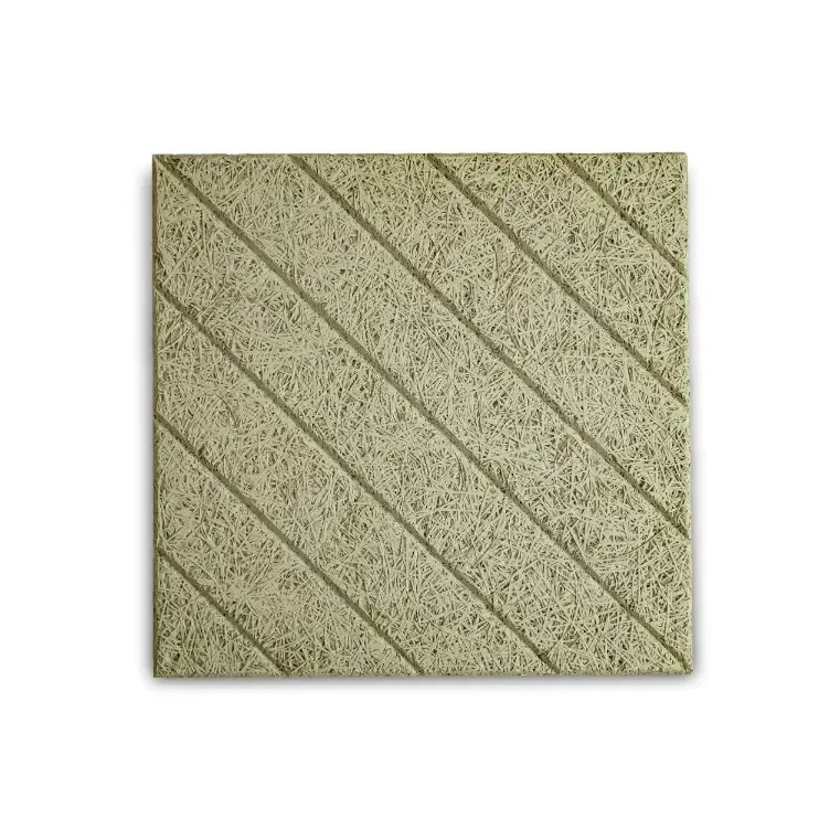 Diagonal Lines - Wood Wool Acoustic Panel