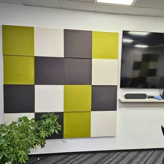 Office Transformation with Colourful Acoustic Panels