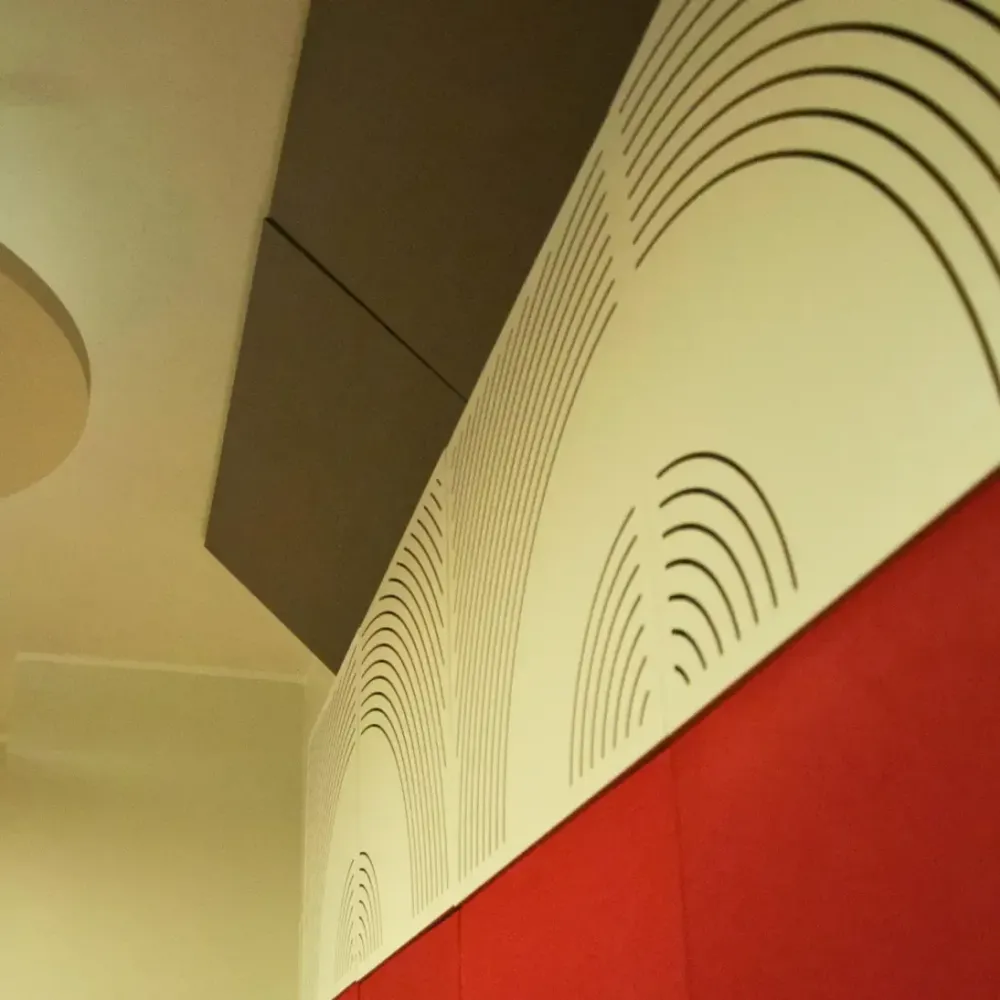 Acoustic materials in Saint Louis College of Music, Rome, Italy